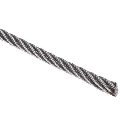 RS PRO Stainless Steel Wire Rope 75 m Length Safe Working Load 200 kg Model 247-9032