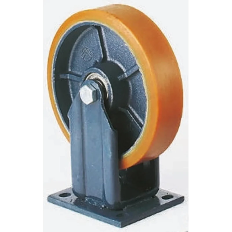 LAG Fixed Castor 700 kg Capacity 150 mm Polyurethane Wheel with Cast Iron Hub 7371