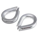 RS PRO Galvanised Steel Thimble for Use With 8 mm Diameter Wire Rope With8
