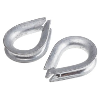 RS PRO Galvanised Steel Thimble for Use With 8 mm Diameter Wire Rope With8