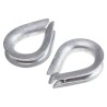 RS PRO Galvanised Steel Thimble for Use With 8 mm Diameter Wire Rope With8