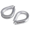 RS PRO Galvanised Steel Thimble for Use with 9 mm Diameter Wire Rope With9