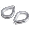 RS PRO Galvanised Steel Thimble for Use with 9 mm Diameter Wire Rope With9