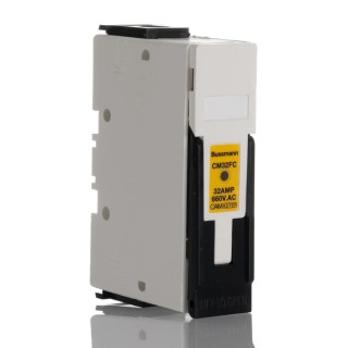 Eaton Rail Mount Fuse Holder 32A Current Rating, 1P-Pole, 660V AC, DIN 35mm Rail Type CM32FCW