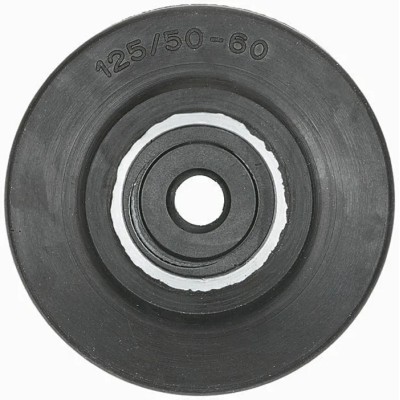 LAG Silver Black Rubber Trolley Wheel with Rubber Tyre and Die Cast Aluminium Hub 150 kg Load Capacity 2050