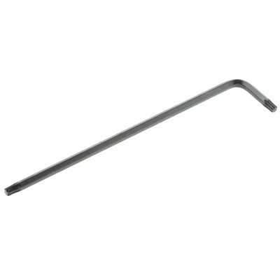 RS PRO 1-Piece Torx Key, L Shape, Long Arm, T9 Size, Nickel Chrome, ANSI B18-3 Standard 248-0048