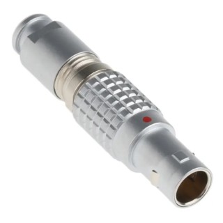 LEMO Circular Connector, 7 Contacts, Cable Mount 9.5 mm, Plug Male, IP50, Brass Housing, Gold Plated FGG.0B.307.CLAD52Z