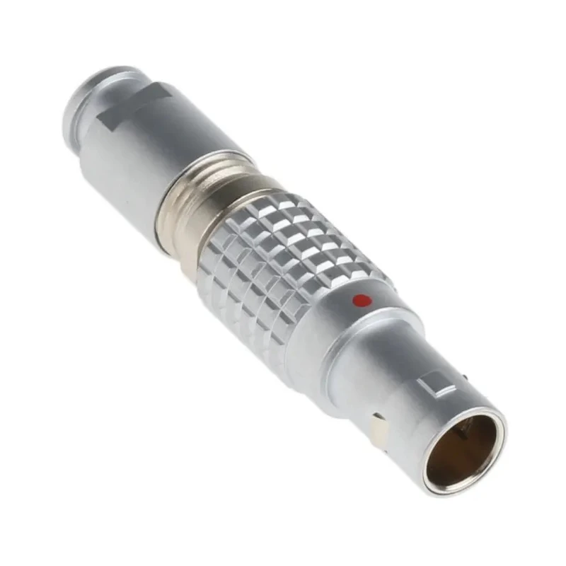 LEMO Circular Connector, 7 Contacts, Cable Mount 9.5 mm, Plug Male, IP50, Brass Housing, Gold Plated FGG.0B.307.CLAD52Z