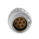 LEMO Circular Connector, 7 Contacts, Cable Mount 9.5 mm, Plug Male, IP50, Brass Housing, Gold Plated FGG.0B.307.CLAD52Z