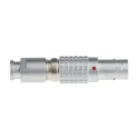 LEMO Circular Connector, 7 Contacts, Cable Mount 9.5 mm, Plug Male, IP50, Brass Housing, Gold Plated FGG.0B.307.CLAD52Z