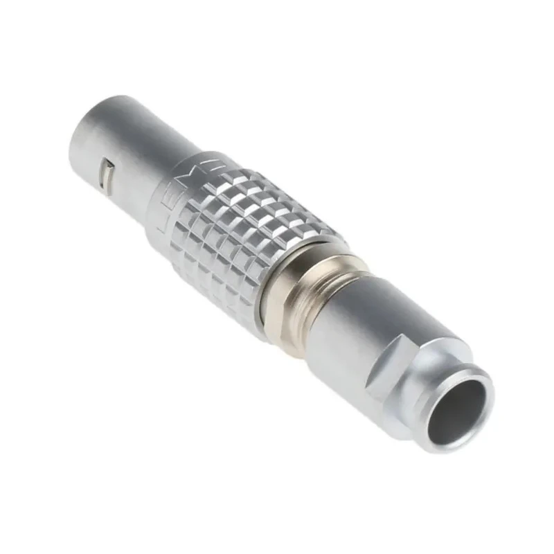 LEMO Circular Connector, 7 Contacts, Cable Mount 9.5 mm, Plug Male, IP50, Brass Housing, Gold Plated FGG.0B.307.CLAD52Z