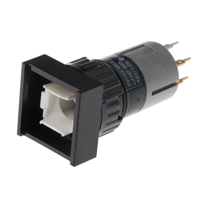 EAO Illuminated Push Button Switch, Button Actuator, RoHS Compliant, Panel Mount 16mm Cutout, Switzerland Origin 31-483.036