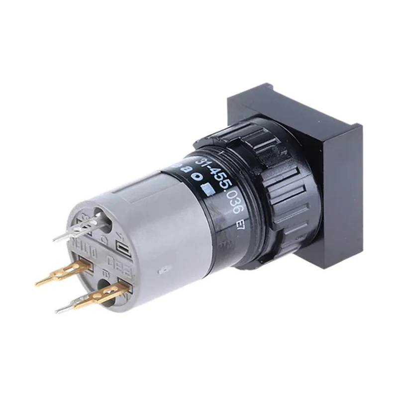 EAO Push Button Switch for Use with Series 31 Push Buttons Momentary Action 100mA Switching Current 16mm Cutout 31-455.036