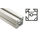 FlexLink Silver Aluminium Strut Profile 44 x 44 mm 11 mm Groove, 2 m Length, Series XC XCBL 2X44 T2