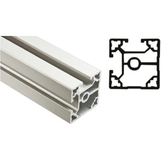 FlexLink Silver Aluminium Strut Profile 44 x 44 mm 11 mm Groove, 2 m Length, Series XC XCBL 2X44 T2