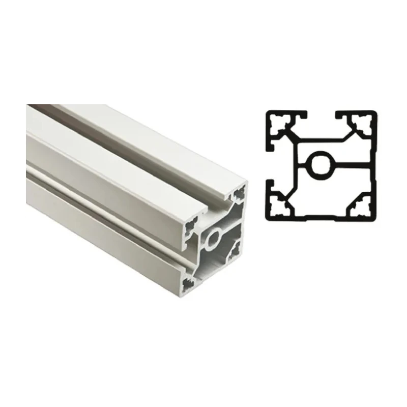 FlexLink Silver Aluminium Strut Profile 44 x 44 mm 11 mm Groove, 2 m Length, Series XC XCBL 2X44 T2