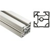 FlexLink Silver Aluminium Strut Profile 44 x 44 mm 11 mm Groove, 2 m Length, Series XC XCBL 2X44 T2