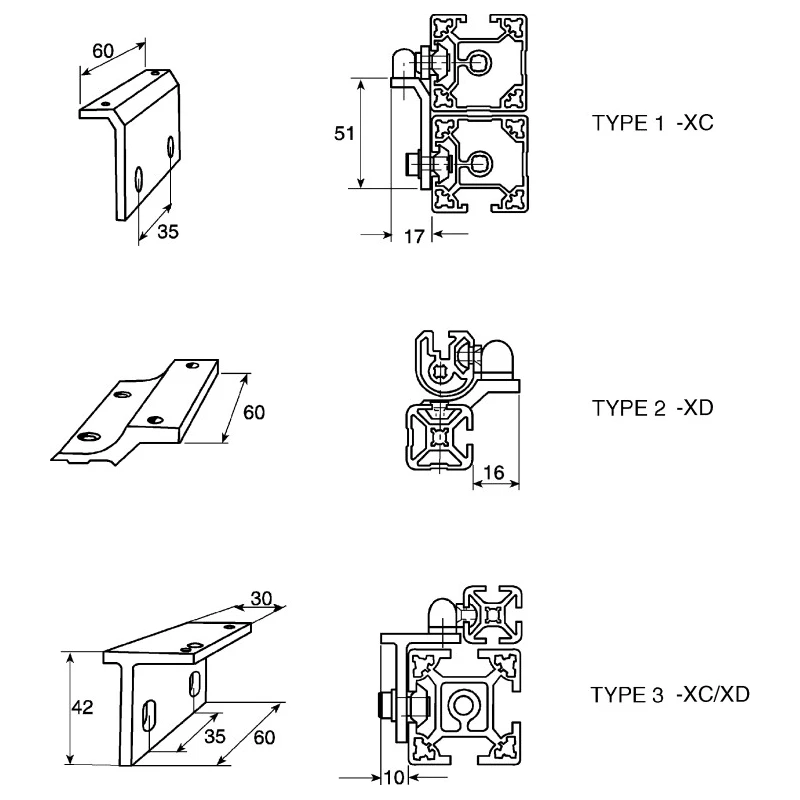 FlexLink Ball Latch Kit Compatible with 44 mm Slot Product System XD XDEL 60 BA