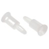 Essentra Nylon Studded Fixing PCB Spacer for 4 mm PCB Hole, M4 Thread Size, 10 mm Threaded Stud Length SFCBS M4 12M 01