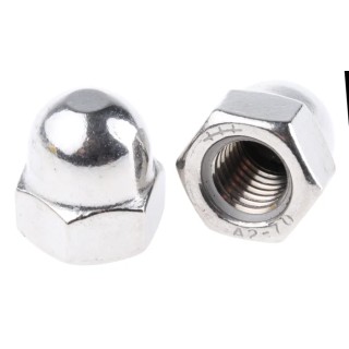 RS PRO Plain Stainless Steel Hex Nut M12, DIN 1587 248-4444