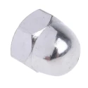 RS PRO Bright Zinc Stainless Steel Dome Nut Metric M10 DIN 1587 A4 Grade Right Hand Thread 18mm Height 248-4517