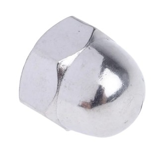 RS PRO Bright Zinc Stainless Steel Dome Nut Metric M10 DIN 1587 A4 Grade Right Hand Thread 18mm Height 248-4517