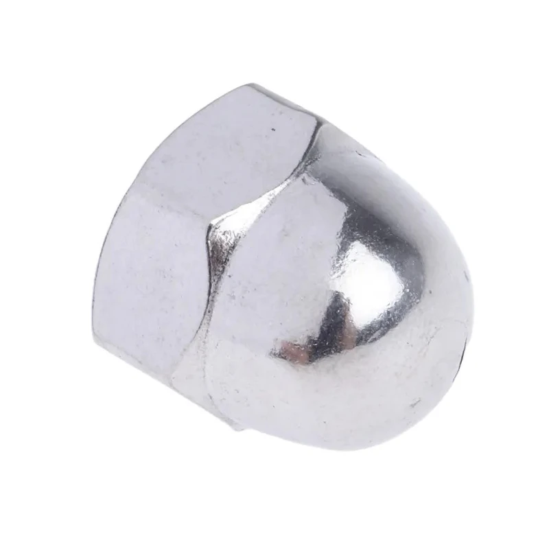 RS PRO Bright Zinc Stainless Steel Dome Nut Metric M10 DIN 1587 A4 Grade Right Hand Thread 18mm Height 248-4517