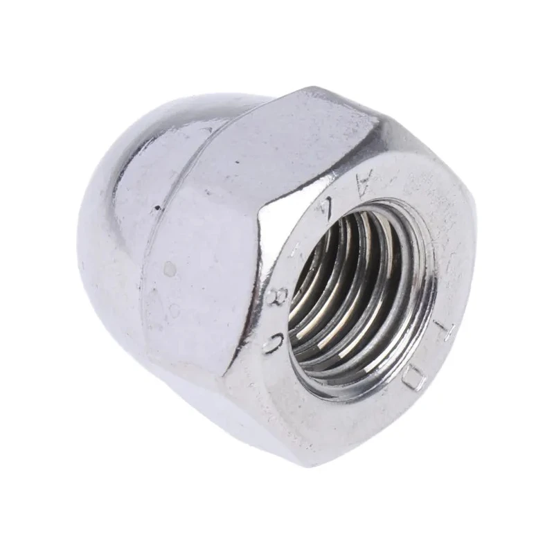 RS PRO Bright Zinc Stainless Steel Dome Nut Metric M10 DIN 1587 A4 Grade Right Hand Thread 18mm Height 248-4517