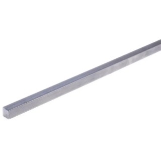 RS PRO Square Bar Metal Bar, 4 mm Width x 4 mm Height x 330 mm Length 681-508