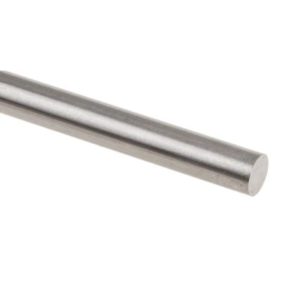 RS PRO Silver Steel Metal Rod 10 mm Diameter, 330 mm Length 682-084