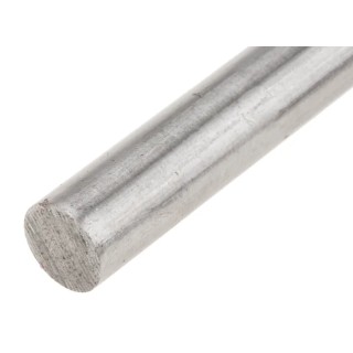 RS PRO Silver Steel Metal Rod 12 mm Diameter, 330 mm Length 682-090