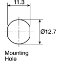 Marl Panel Mount LED Indicator Green, 12.7 mm Mount Hole, Solder Tab Termination, IP67 Rated, 6V DC 651-114-20