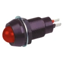 Marl Red Panel Mount Indicator, 230V ac, 4mA, Solder Tab Termination, IP67, Prominent Bezel 651-105-76