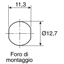 Marl Red Panel Mount Indicator, 230V ac, 4mA, Solder Tab Termination, IP67, Prominent Bezel 651-105-76
