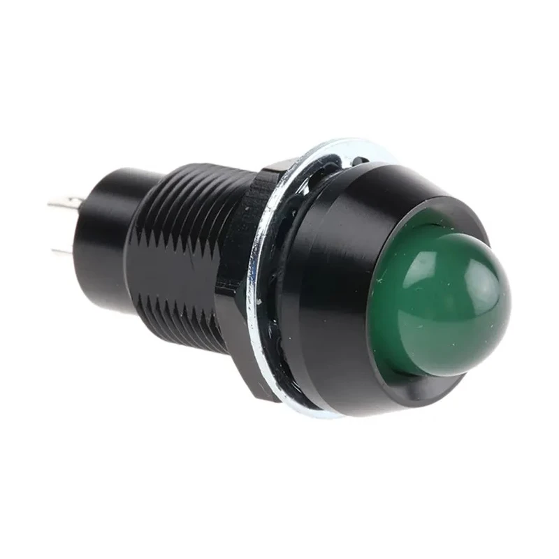 Marl Panel Mount LED Indicator Green Lens 12.7 mm Mount Hole Size Solder Tab Termination IP67 651-114-76