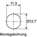 Marl Panel Mount LED Indicator Green Lens 12.7 mm Mount Hole Size Solder Tab Termination IP67 651-114-76