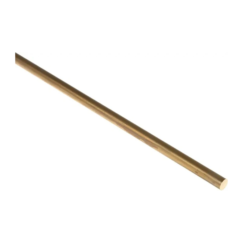 RS PRO Brass Metal Rod 6 mm Diameter, 500 mm Length, Hardness 130 to 150 HV, Thermal Conductivity 123 W/mK 682-630