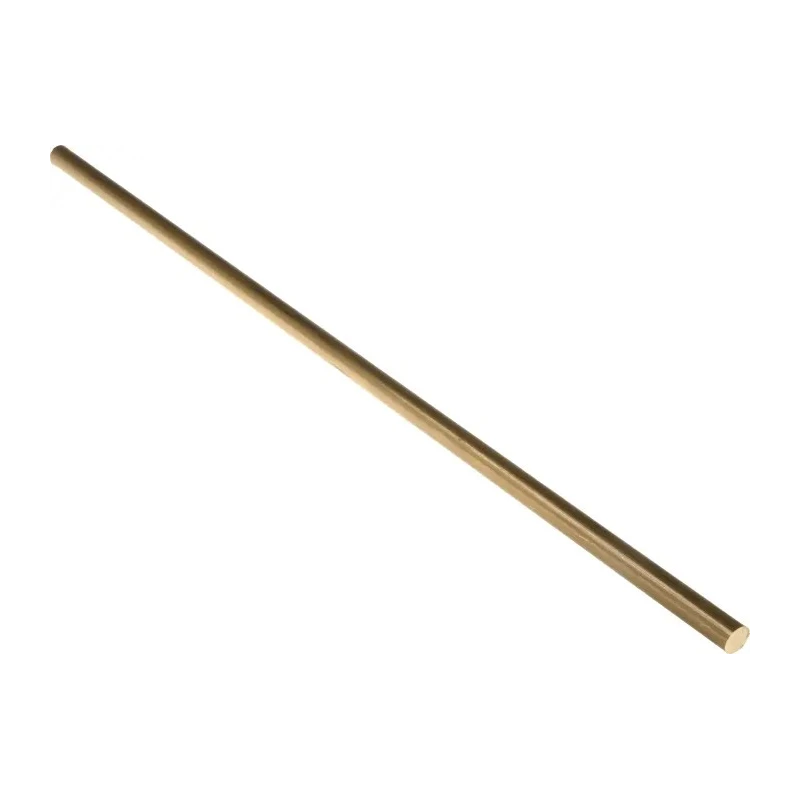 RS PRO Brass Metal Rod 12 mm Diameter, 500 mm Length, Hardness 130-150 HV, Thermal Conductivity 123 W/mK, Model 682-646
