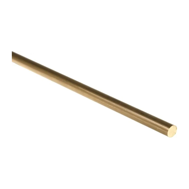 RS PRO Brass Metal Rod 12 mm Diameter, 500 mm Length, Hardness 130-150 HV, Thermal Conductivity 123 W/mK, Model 682-646