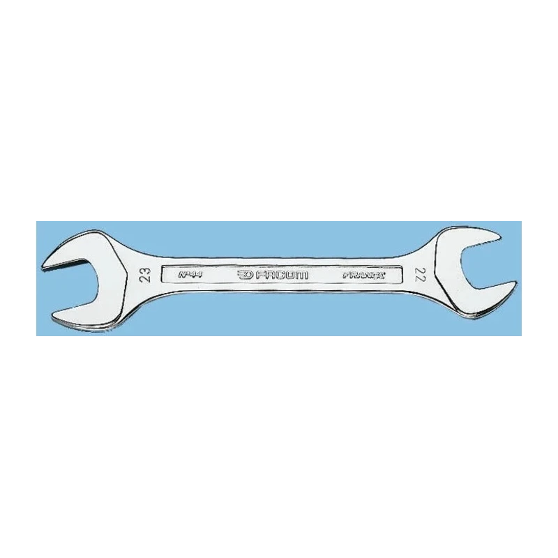 Facom Double Ended Open Spanner Metric Size 12 to 14 mm Satin Chrome Finish 177mm Length 44.12X14