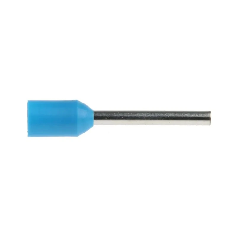 RS PRO Insulated Crimp Bootlace Ferrule 12 mm Pin Length 1.5 mm Pin Diameter Blue 18 AWG 250-3422