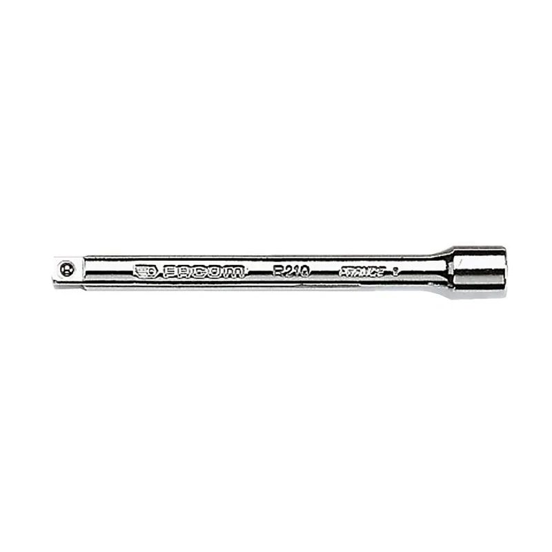 Facom 1/4 in Square Drive Chrome Steel Extension Bar Socket 100mm Overall R.210