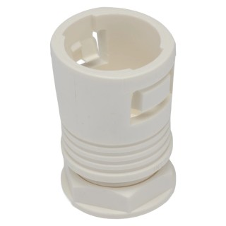 Adaptaflex Polyamide Conduit Fitting 25 mm Nominal Size, M25 Thread, White, IP65 Rated 7TCA296140R0025 KF25/M25/A/W