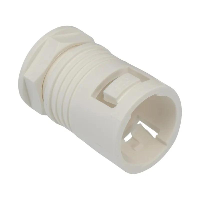 Adaptaflex Polyamide Conduit Fitting 25 mm Nominal Size, M25 Thread, White, IP65 Rated 7TCA296140R0025 KF25/M25/A/W