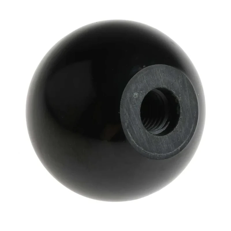 RS PRO Black Duroplast Phenolic Ball Clamping Knob Threaded Hole 30mm Thread Length 38 mm Diameter 15mm Hole Diameter 686-036