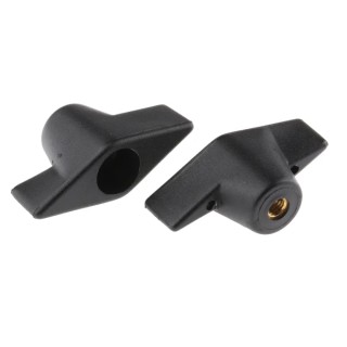 RS PRO Black Thermoplastic Wing Clamping Knob M6 Threaded Hole 50 mm Diameter 686-086