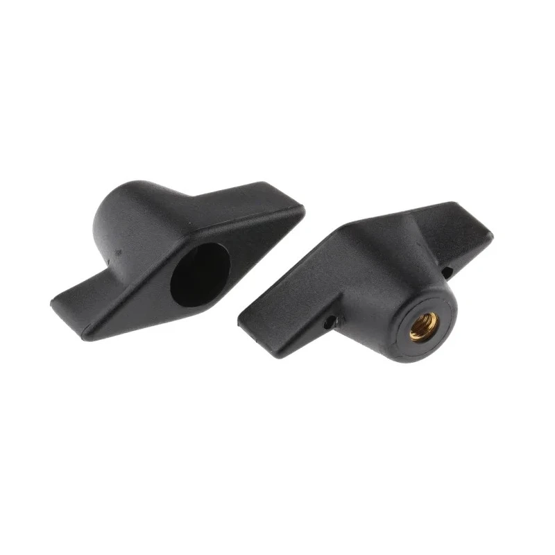 RS PRO Black Thermoplastic Wing Clamping Knob M6 Threaded Hole 50 mm Diameter 686-086