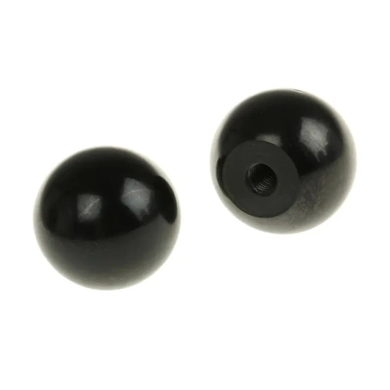 RS PRO Black Duroplast Phenolic Ball Clamping Knob, Threaded Hole, 36mm Thread Length, 38mm Diameter 686-042