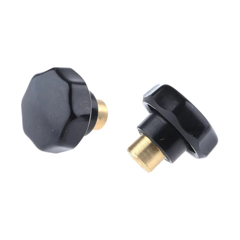 RS PRO Black Multiple Lobes Clamping Knob M5 Threaded Hole 32 mm Diameter 7.5mm Thread Length 686-159