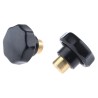 RS PRO Black Multiple Lobes Clamping Knob M5 Threaded Hole 32 mm Diameter 7.5mm Thread Length 686-159